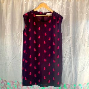 Ann Taylor Loft Cat Print Dress size Medium